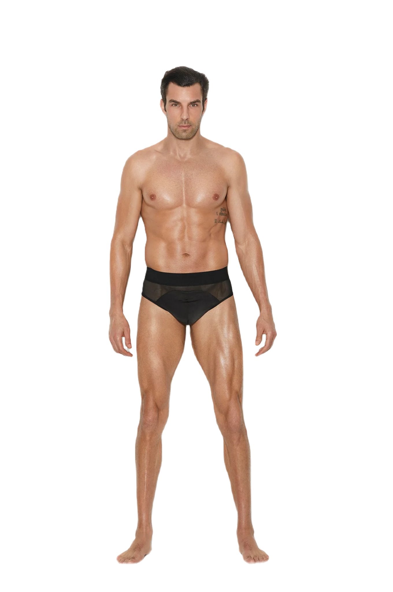 Elegant Moments Men's Mesh And Lycra Jock Strap